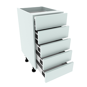 400, 5 Drawer Base Unit, 720H X 400W X 565D